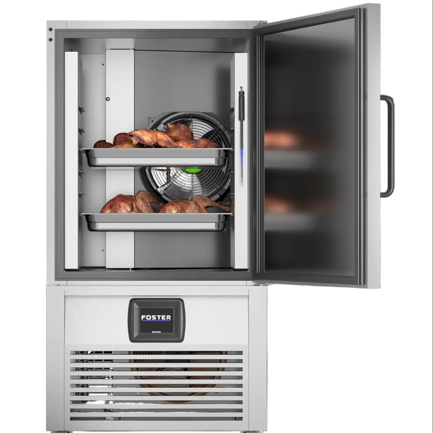 Foster Blast Freezer inside view, full shelves (BFT-48-SS)