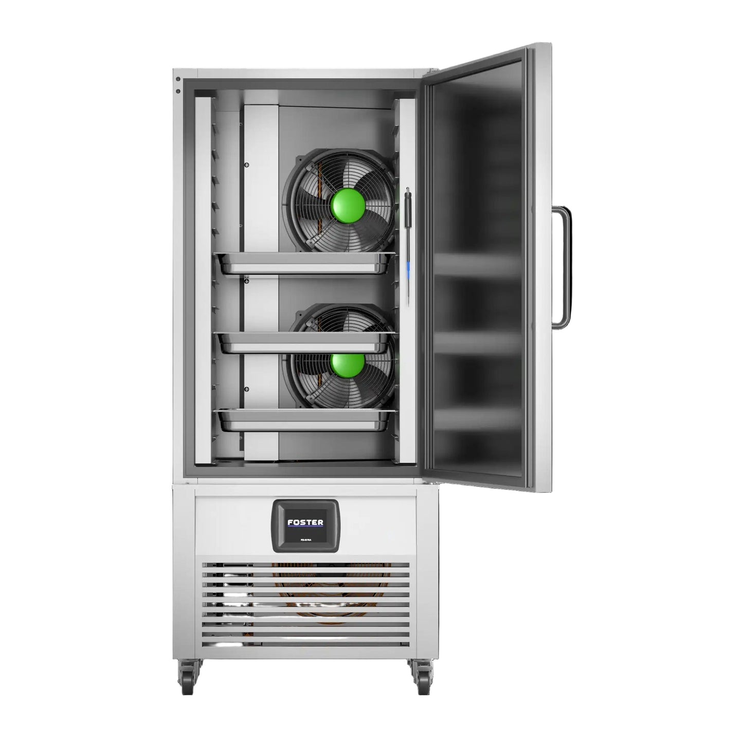 Foster Blast Chiller and Freezer BCT52/26: Open with full shelves