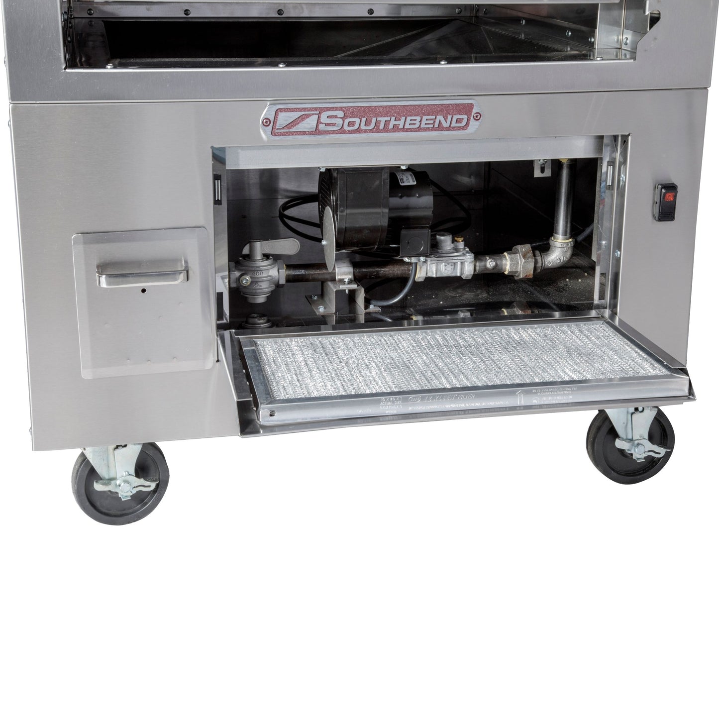 Southbend Double Deck Chargrill close up of blower CE270