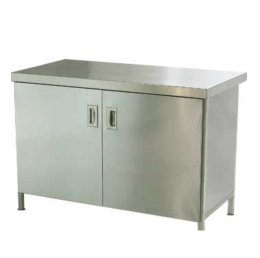 Stainless Steel Floor Cupboards - Length 2400mm