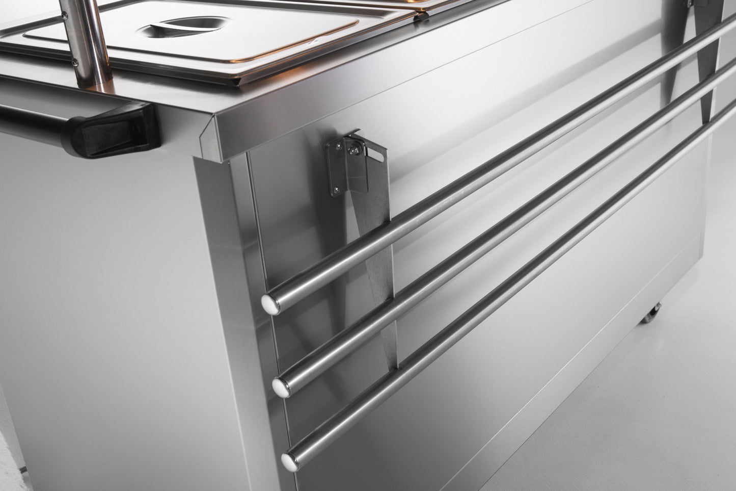 Lincat Mobile Bain Marie Hot Cupboard P6B2 tray rails
