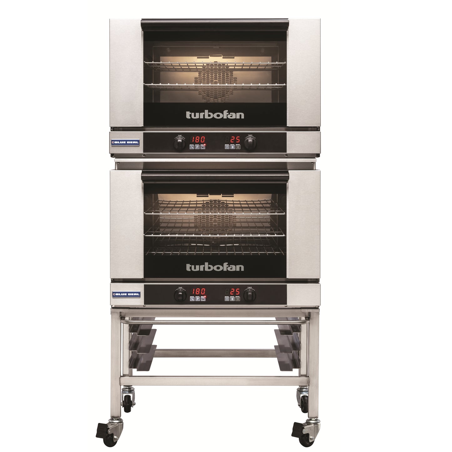 Blue Seal Countertop Convection Oven E27D3 two ovens stacked