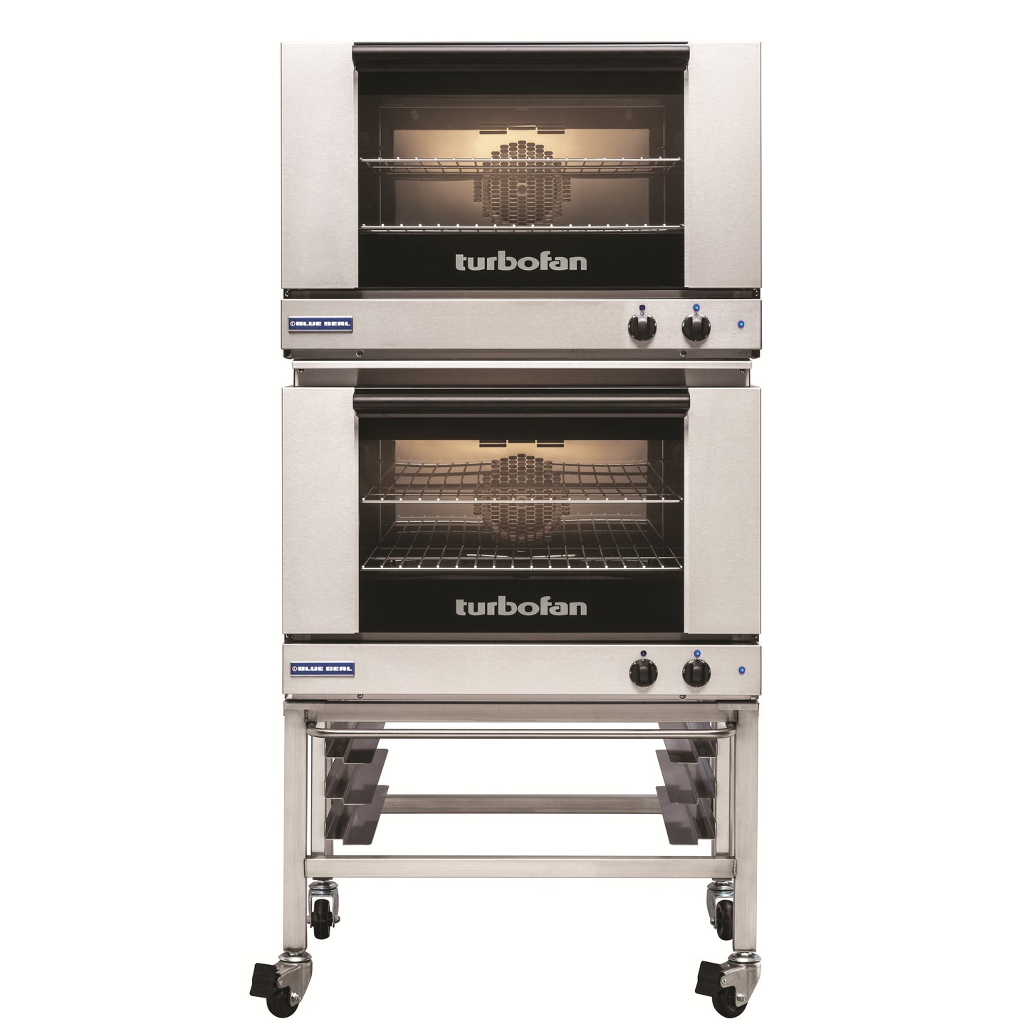 Blue Seal Countertop Convection Oven E27M2 two ovens stacked