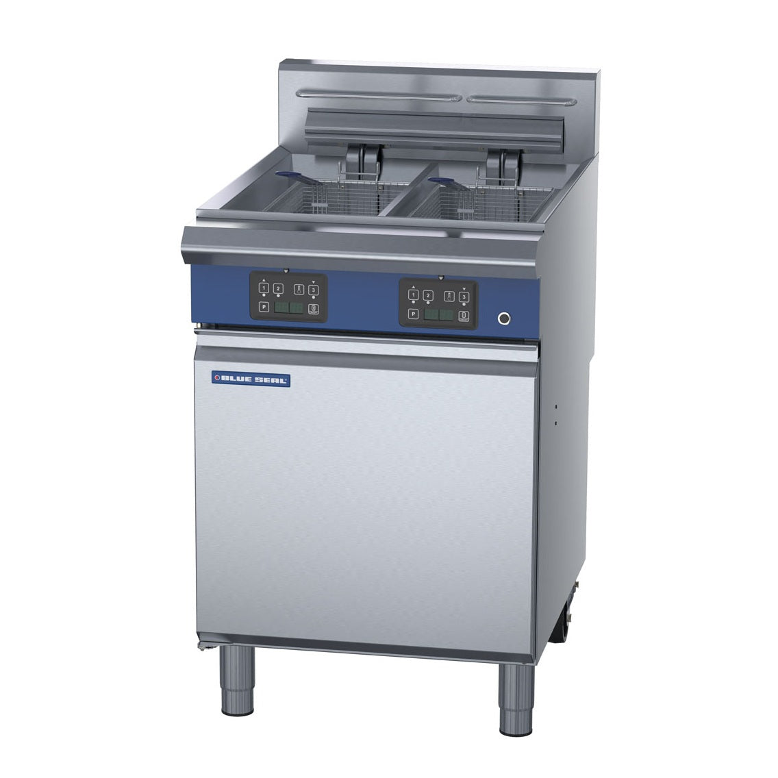 Blue Seal Twin Tank 35L Fryer with Electronic Controls E66E