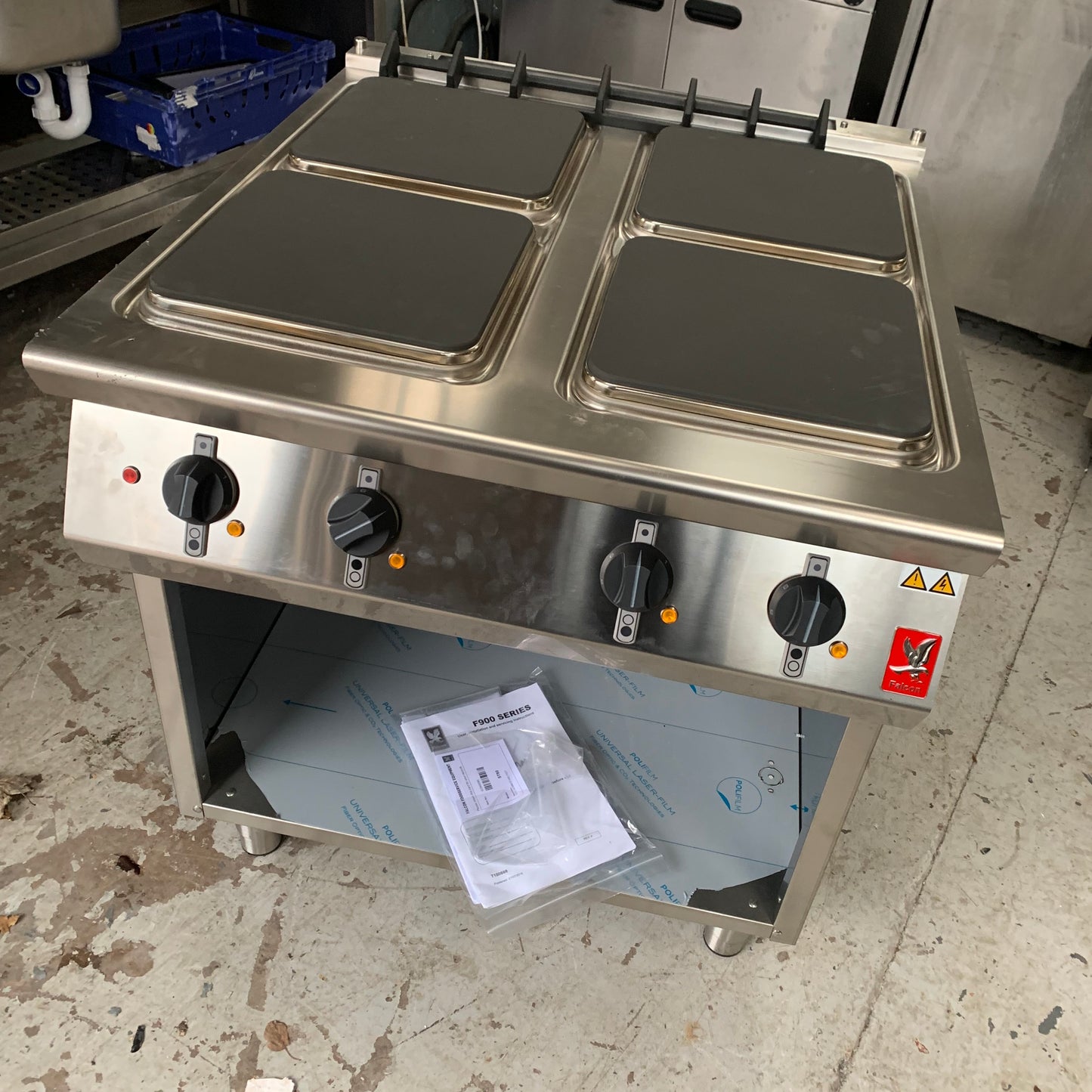 Falcon Electric Hob on Stand (E9084-R) front view