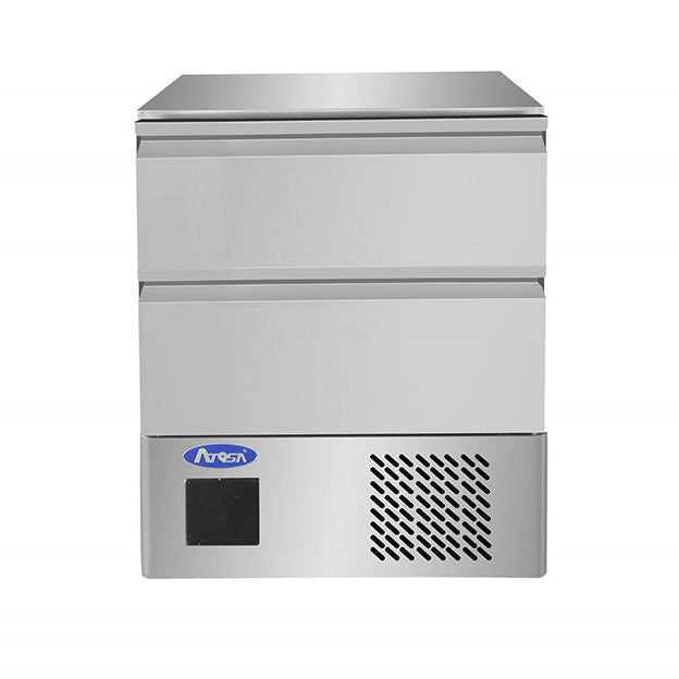 Atosa wide single door counter refrigerator or freezer with optional drawers ESF5