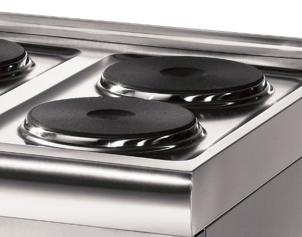 Lincat 6-Plate Electric Range ESLR9C plates close up