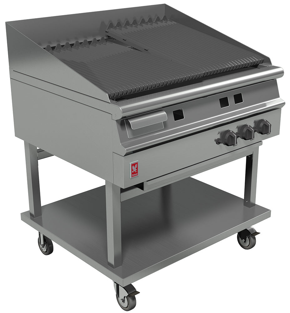 Falcon Gas Chargrill G3925 on mobile stand