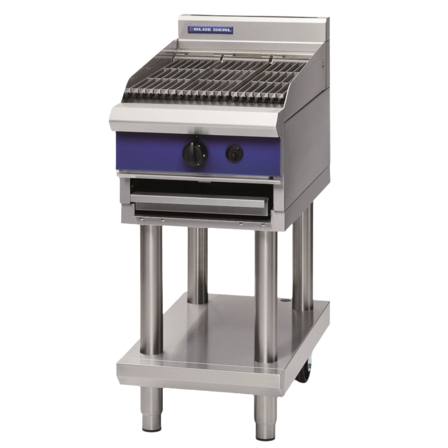 Blue Seal 450mm Gas Chargrill on stand G593