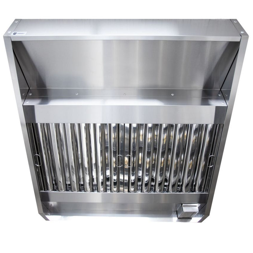 Medium sized extraction canopy underside close up
