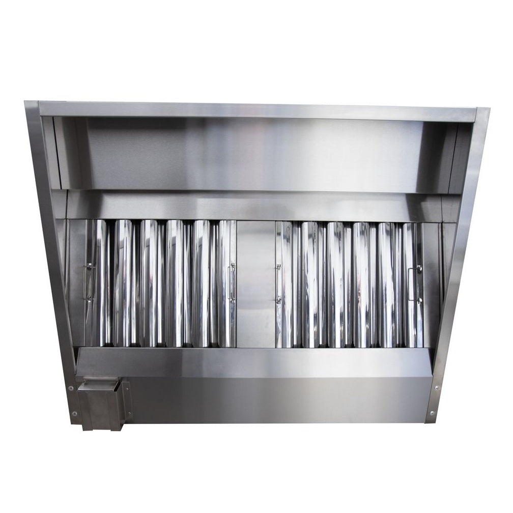 Medium sized extraction canopy filters close up