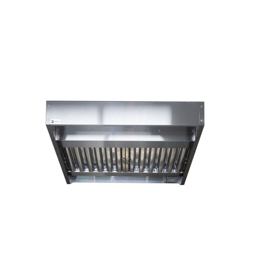 Medium sized extraction canopy front view straight on