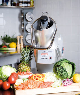 Hallde Veg Prep Machine RG-250 with vegetables