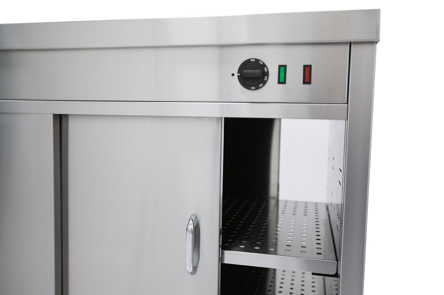 Parry Mobile Pass Through Hot Cupboard HOT15P controls