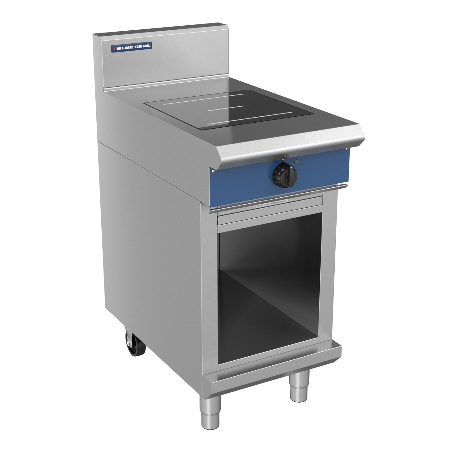 Blue Seal Single Zone Induction Hob IN511R on cabinet stand