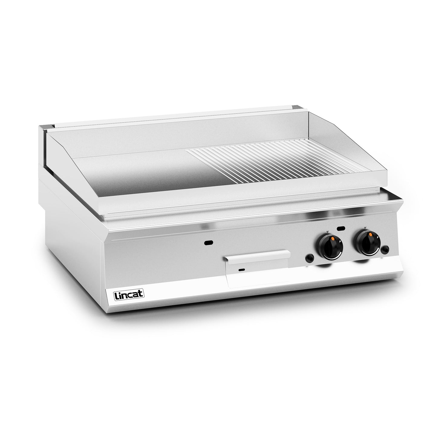 Lincat Griddle OG8202 with half ribbed plate