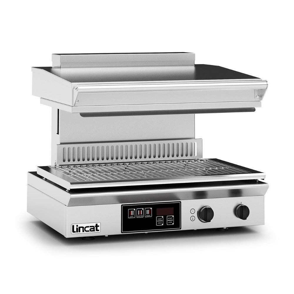 Lincat Electric Adjustable Grill OE8306 raised, left view