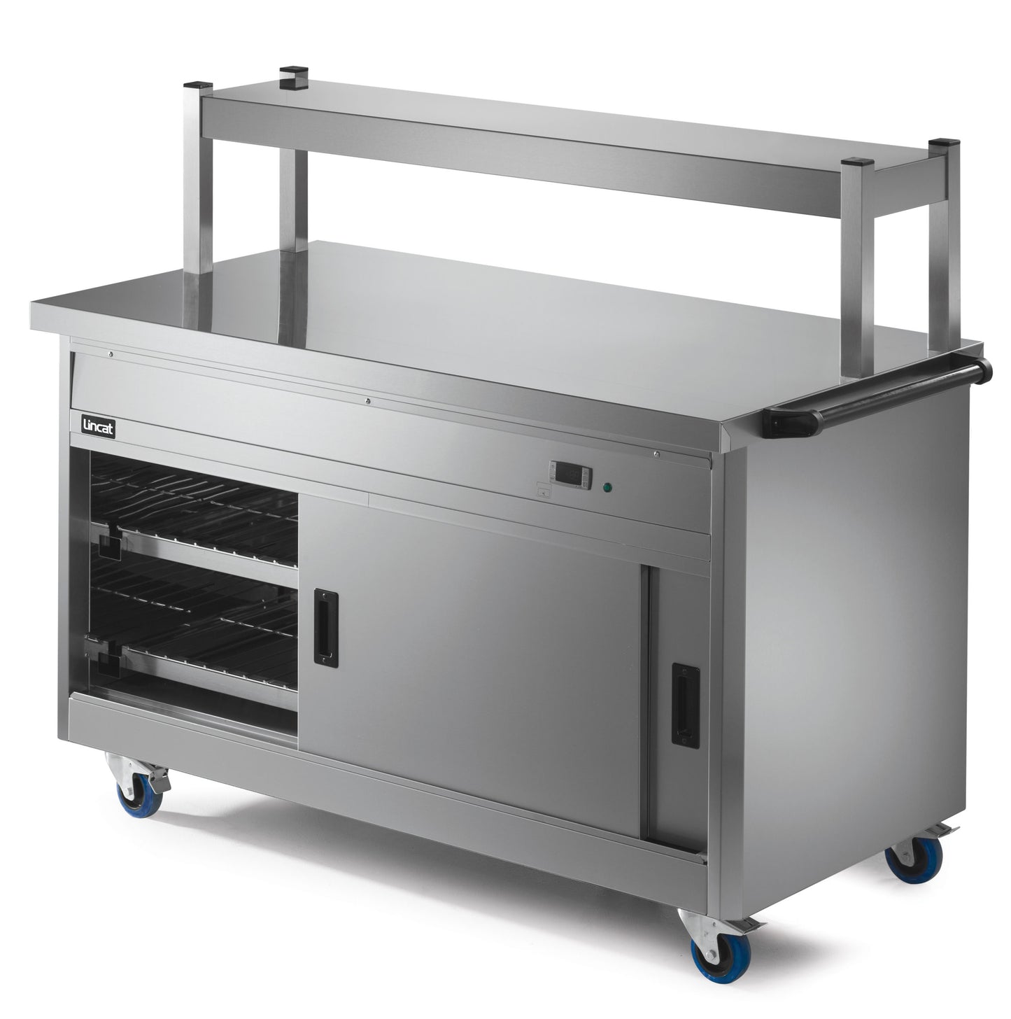 Lincat Mobile Plain Top Hot Cupboard P6P5 with ambient gantry