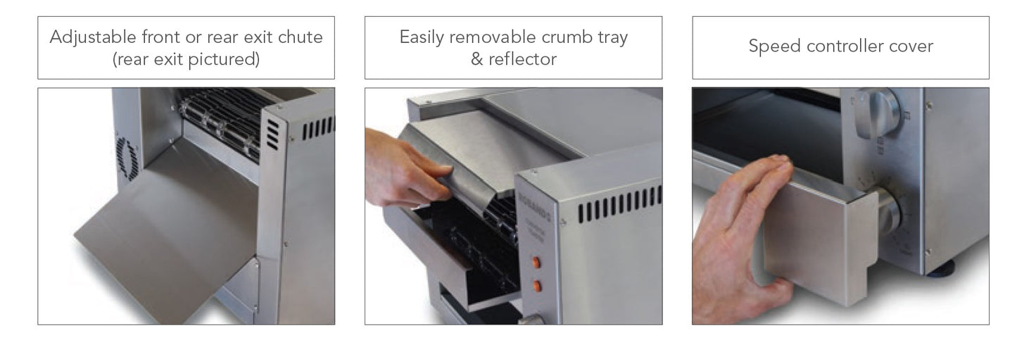 Roband Conveyor Toaster TCR10 details