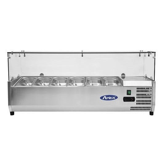 Atosa Refrigerated Topping Unit VRX1400/380S with glass top