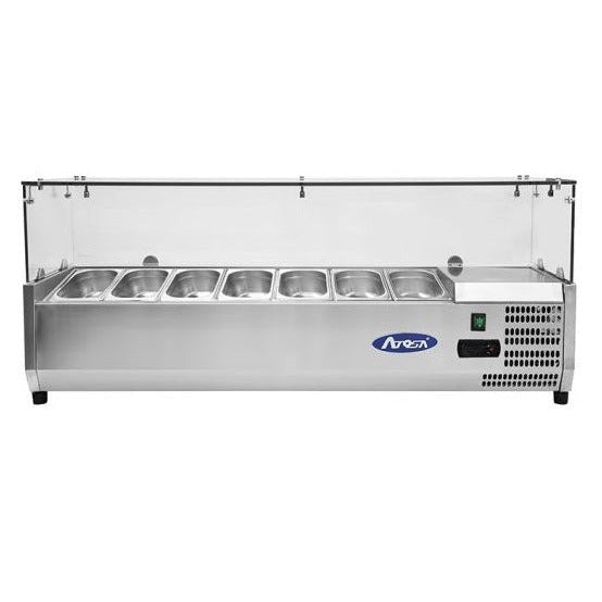 Atosa Refrigerated Topping Unit VRX1500/330S with glass top