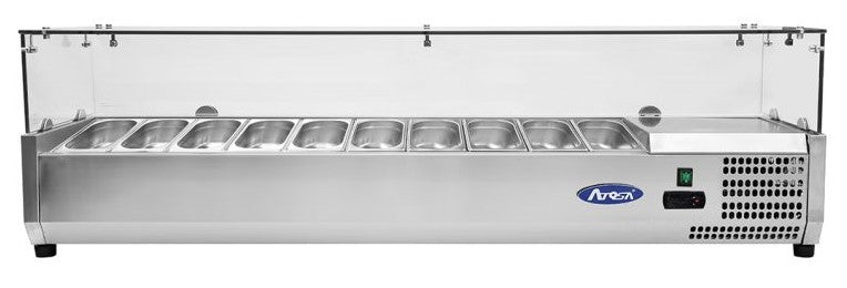 Atosa Refrigerated Topping Unit VRX2000/330S with glass top