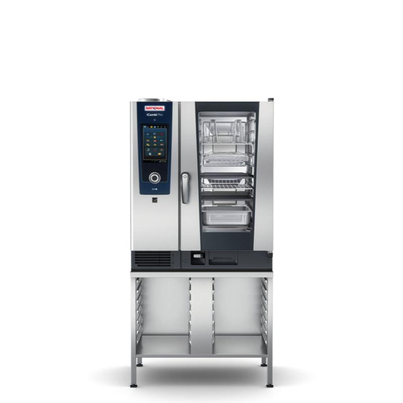 Rational Combi Pro on stand with rails