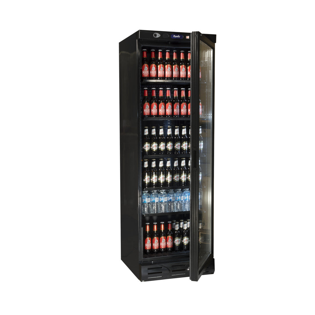 Prodis Bottle Cooler (XD380) in black with open door