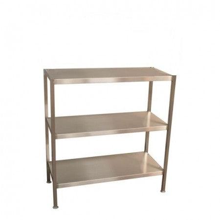 600mm wide stainless steel fully welded storage rack