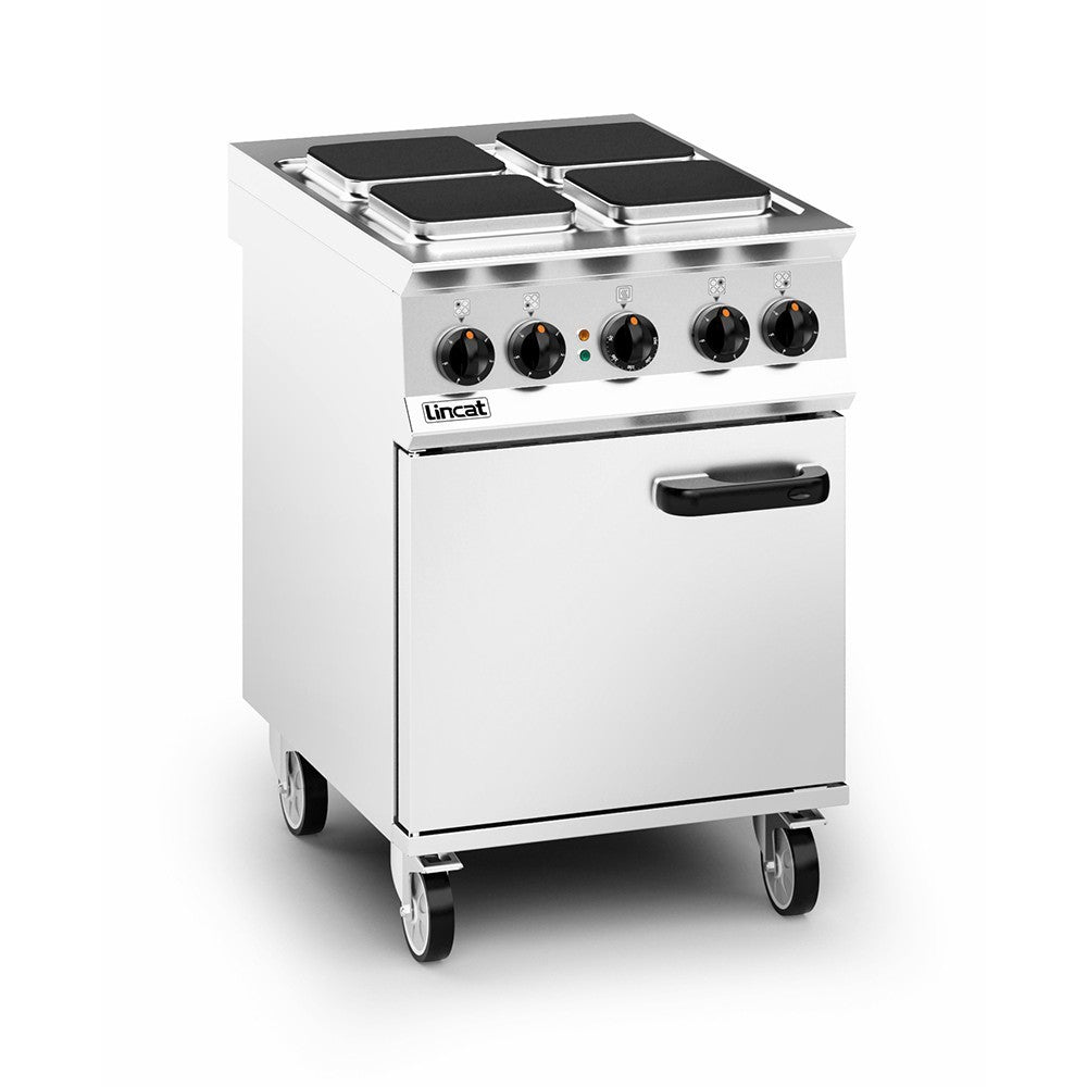Lincat 4-Plate Electric Range OE8010 front left view