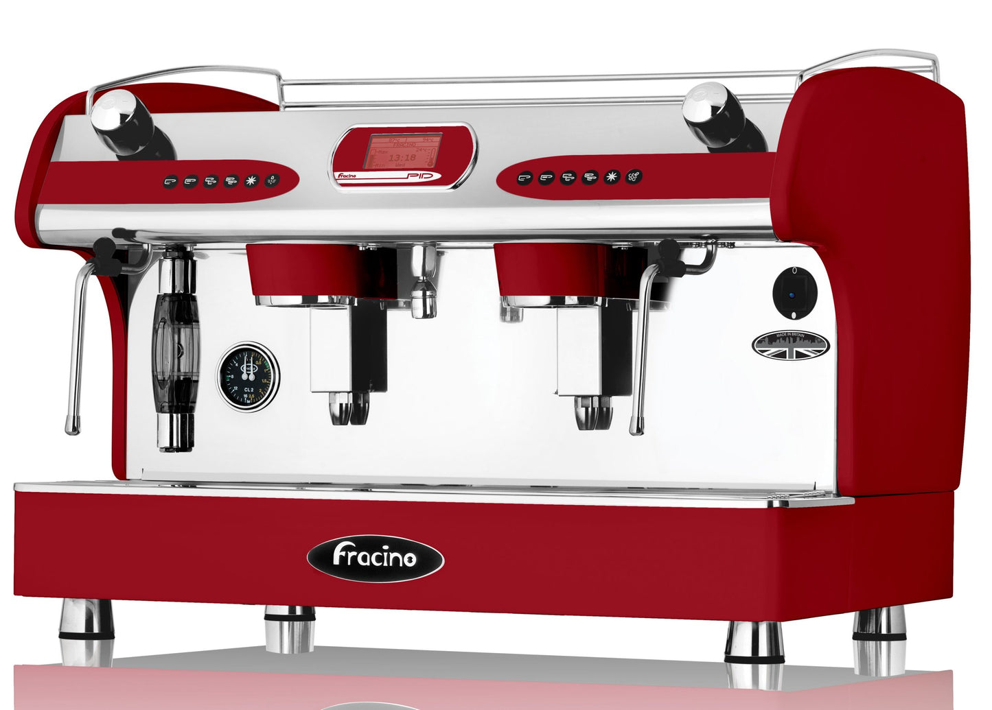 Fracino 2-Group Espresso Machine PID2 in red