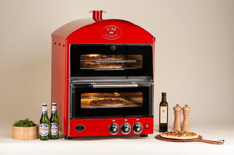 King Edward Pizza Oven PK1W in red