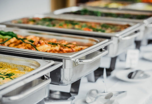 A church using wedding catering equipment that was recommended for its ease of use and seamless presentation.