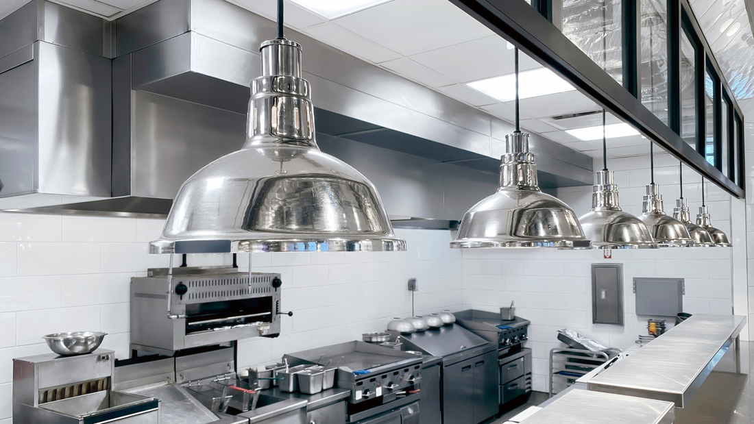 Commercial kitchen equipment that has been repaired after considering the cost that it would take to replace it.