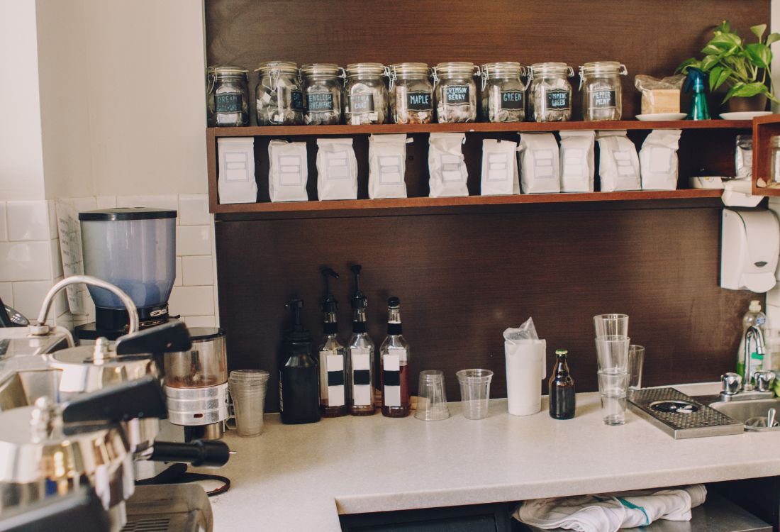 Undercounter freezers being used in a coffee shop in the UK.