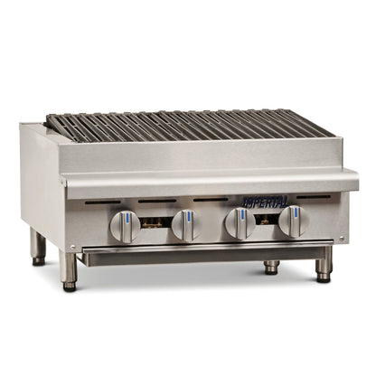 Imperial 610mm Gas Chargrill (IRB-24) as seen from the front