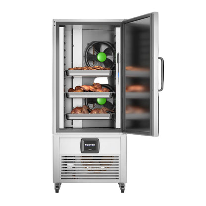 Foster Blast Chiller and Freezer BCT52/26: Open with full shelves