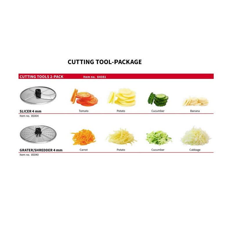 2-pack cutting tool for Hallde vegetable prep machine - slicer and grater