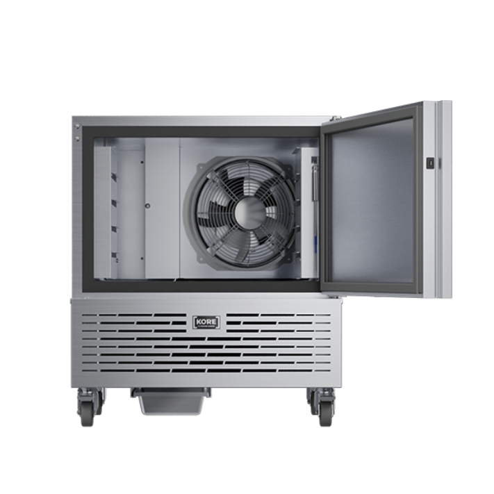 Foster 20kg Blast Chiller (KB6) with open door and fan showing