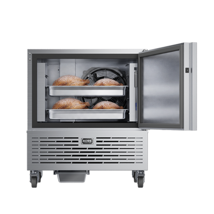 Foster 20kg Blast Chiller (KB6) with open door and food showing