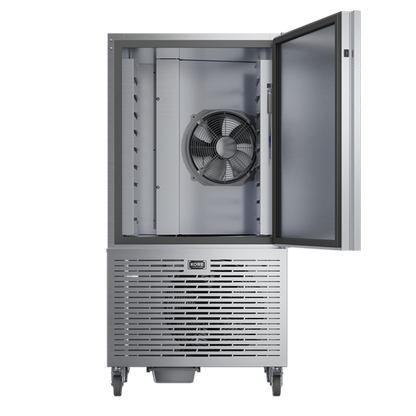 Foster 35kg Blast Chiller KB10 with door open you can see the fan in the background