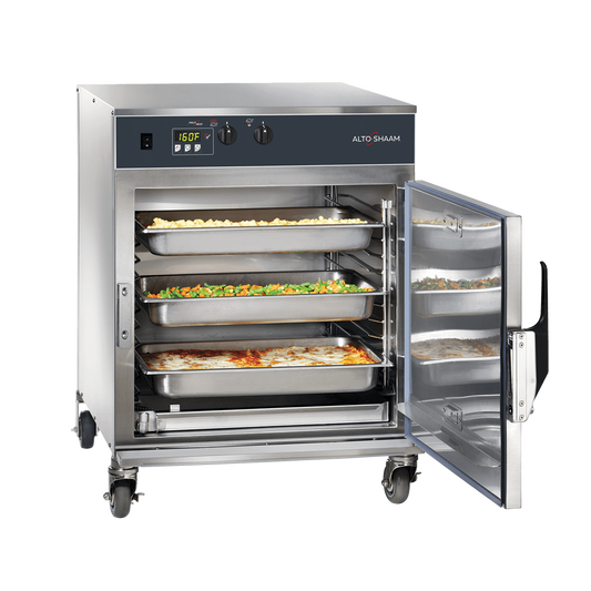 Alto-Shaam 45Kg Cook and Hold Oven with open door and loaded 750-TH-II