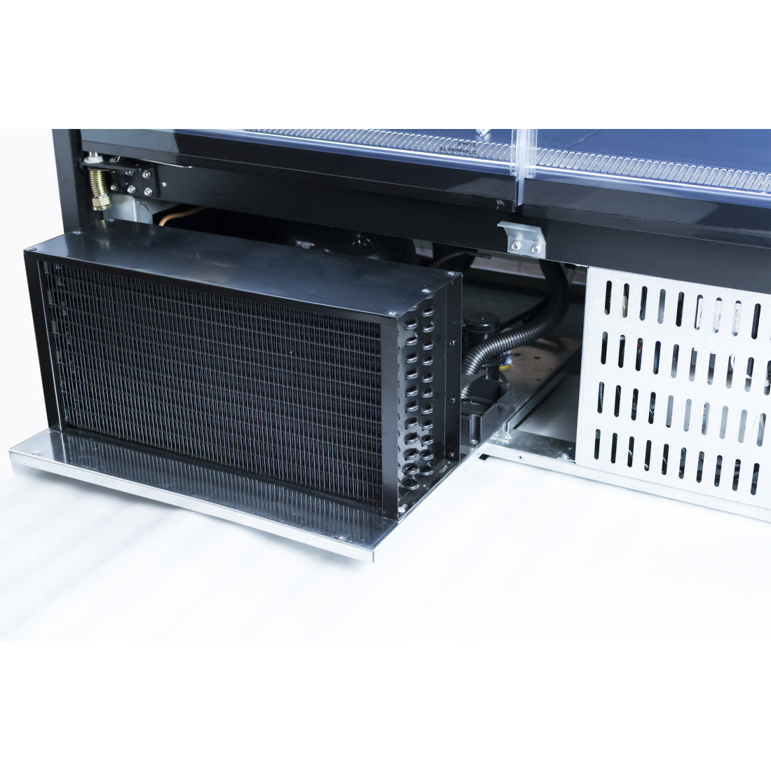 Prodis 1300mm Refrigerated Multideck, Black (XMD1250-P-FGD-K) slide out controller