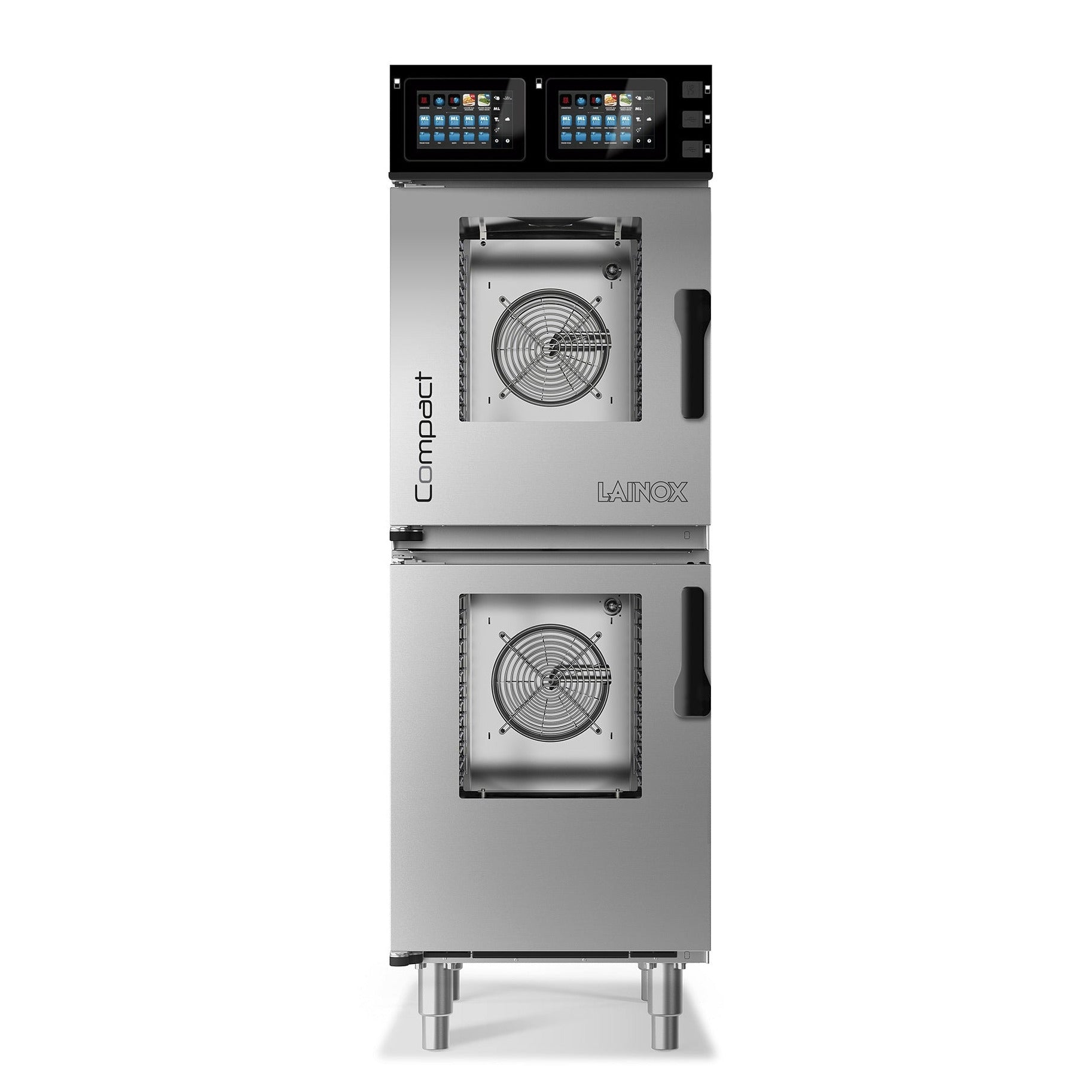Lainox Stacked Electric Compact Combi Oven 6-grid on 6-grid  (COEN121B)