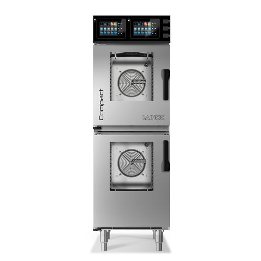 Lainox Stacked Electric Compact Combi Oven 6-grid on 6-grid  (COEN121B)