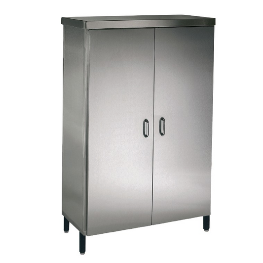 Stainless steel tall COSHH cupboard