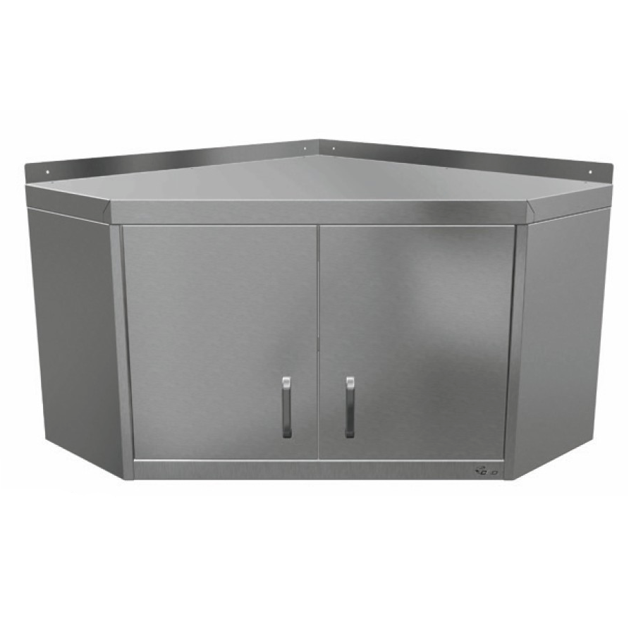 Stainless steel corner wall cupboard