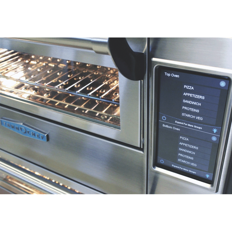 Turbochef Double Batch Pizza Oven controls