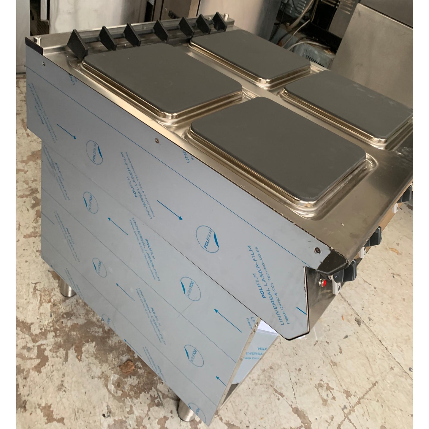 Falcon Electric Hob on Stand (E9084-R) side view