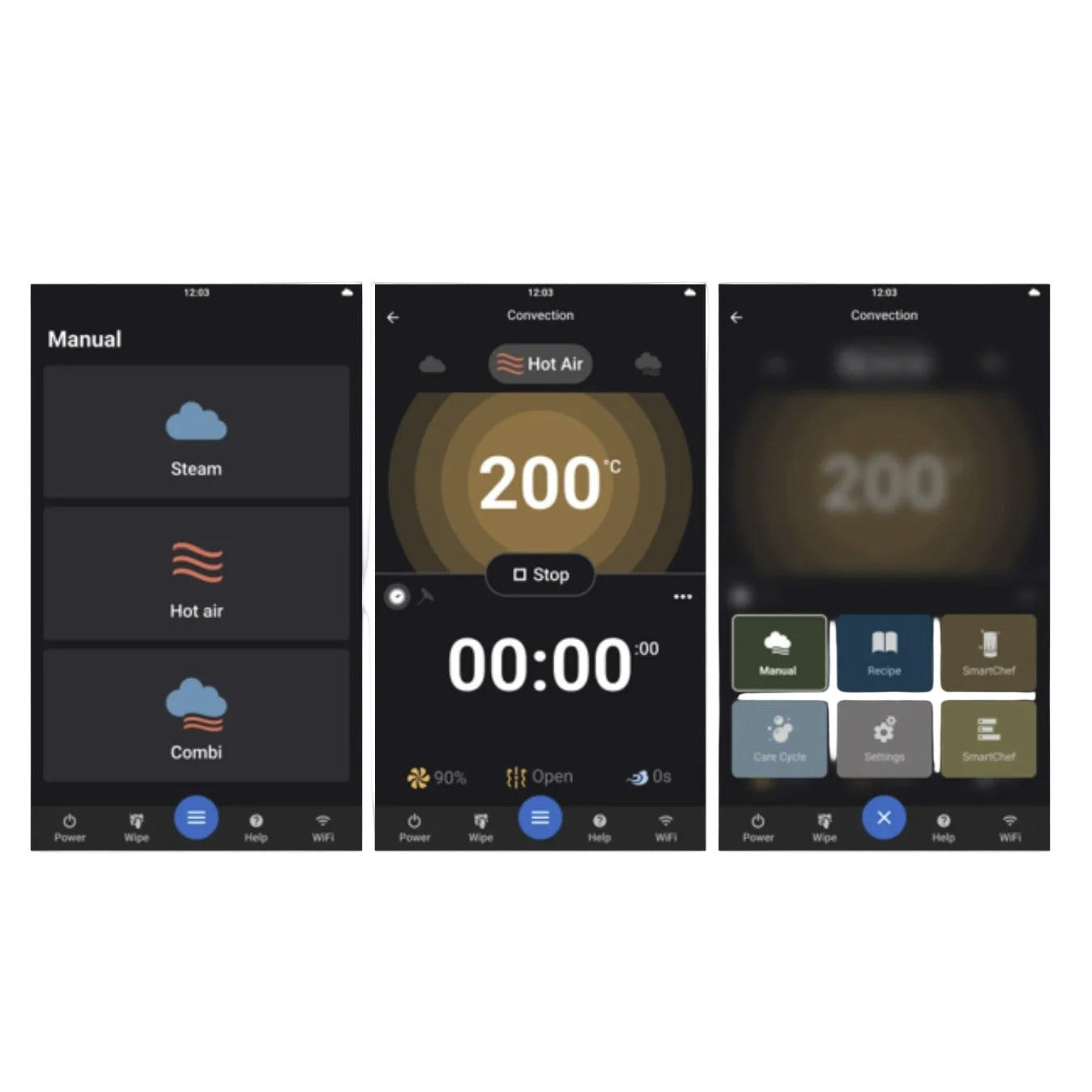 Invoq Essence Combi Oven Control Panel